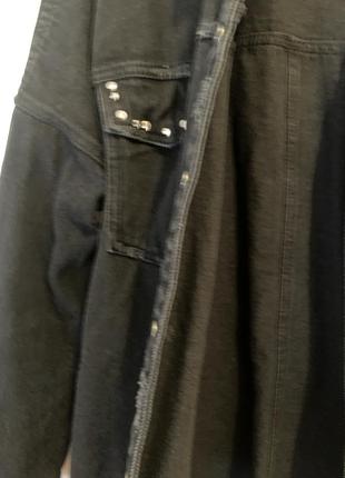 Курточка чёрная zara xs как полный 36-38 свободный стиль по груди 58 см длина 64 см8 фото