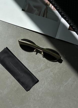 Стильні чоловічі окуляри по типу bottega veneta black/gold bv1386s 003