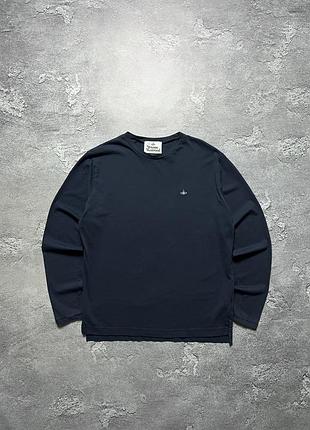 Винтаж винтажный лонгслив vivienne westwood вивьен вествуд orb saturn big logo большой логотип m