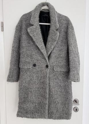 Пальто zara s шерсть