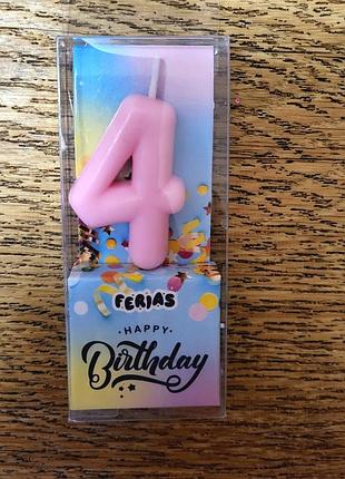 Свечка для торта 3 и 4 3