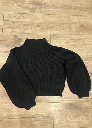 Теплий чорний светр tally weijl ,розмір хс,новий,підійде на xxs/xs/s,дуже приємний до тіла