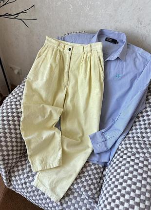 Штани банани джинси жовті baggy wide leg