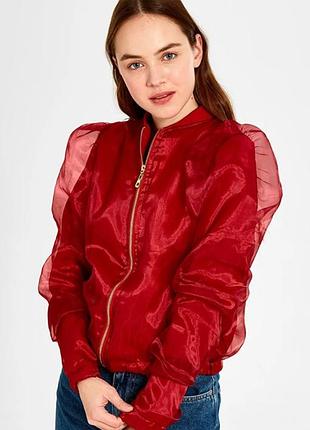 Бомбер zara органза