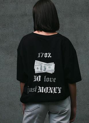 Футболка женская с принтом dollar черная