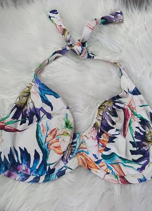 Ошатний верх від купальника fantasie swim halter в тропічний принт 85f 90f 85g 90g 90e 38f 40f 38g 40g