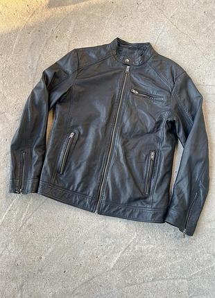 Шкіряна куртка selected homme