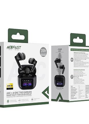 Навушники acefast w6 wireless earbuds ipx4 anc bluetooth 5.4 бездротові чорні