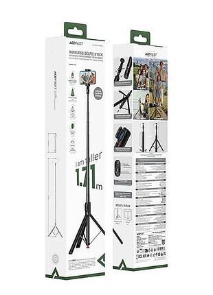 Селфі-монопод acefast e31 selfie stick with automatic tripod для телефонів 4.7-6.9" 1.71m чорний