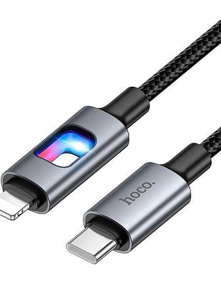 Кабель hoco u144 type-c - lightning pd data cable 27w 1.2m черный 2
