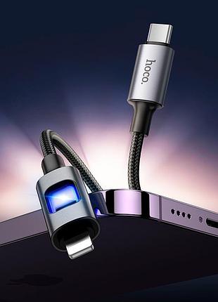 Кабель hoco u144 type-c - lightning pd data cable 27w 1.2m черный 3