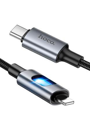 Кабель hoco u144 type-c - lightning pd data cable 27w 1.2m черный 4