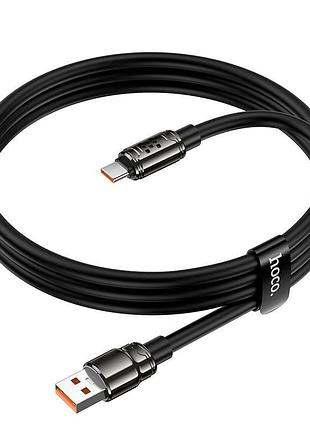 Кабель hoco u143 type-c - usb data cable 5a 1.2m чорний 4