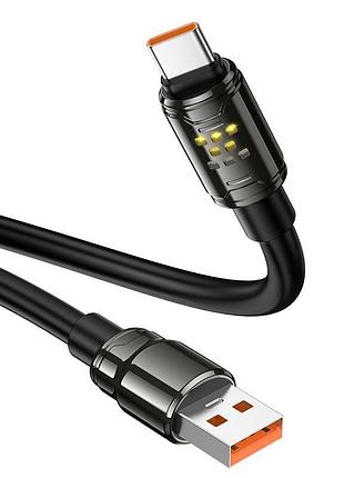 Кабель hoco u143 type-c - usb data cable 5a 1.2m чорний 9