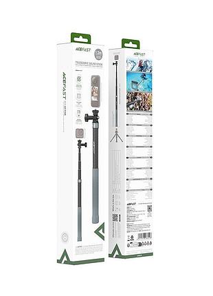 Монопод acefast e38 carbon fiber telescopic selfie stick 1.2m чорний