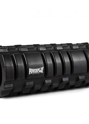 Массажный ролик (роллер) powerplay 4025 massage roller черный (33x14см.)