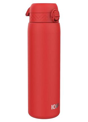 Пляшка для води металева ion8 1200 мл. stainless steel , red