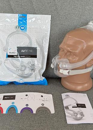 Ротоносова сіпап маска resmed airfit f30i розмір м розмір рамки standart нова сіпап маска.