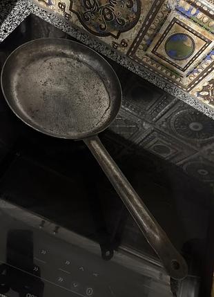 Сковородка углеродистая сталь винтаж железная ссср