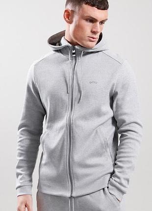 Зип-худи, худи, толстовка, олимпийка, зипка boss saggy curved hoodie light/pastel grey