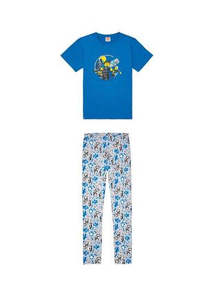 Пижама (футболка и штаны) для мальчика disney lego 394525 098-104 см (2-4 years) синий