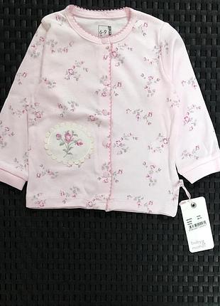 Кофта "pretty", бавовна тм "caramell" 6-9 міс, 74 см