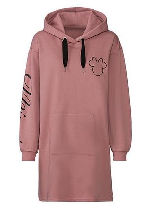 Платье с начесом для женщины disney minnie mouse 434480 xs розовый