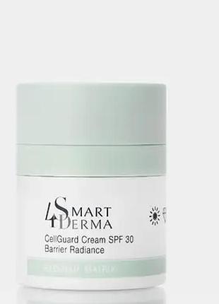 Smart4derma cellguard cream spf30 barrier radiance екзосомальний денний крем spf 30 з nad, 50 мл