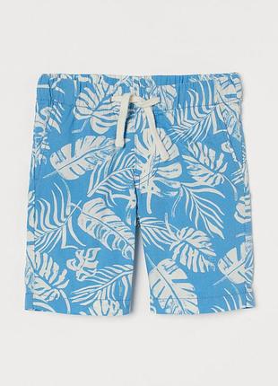 Шорты котоновые с карманами для мальчика h&m 0934482-009 104 см (3-4 years) голубой