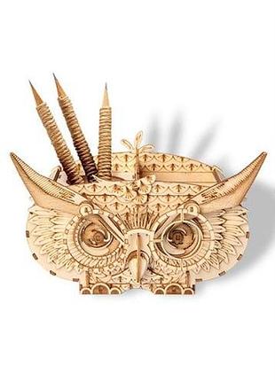 Деревянный 3d-пазл конструктор сова rolife owl storage box tg405 (61 деталь)