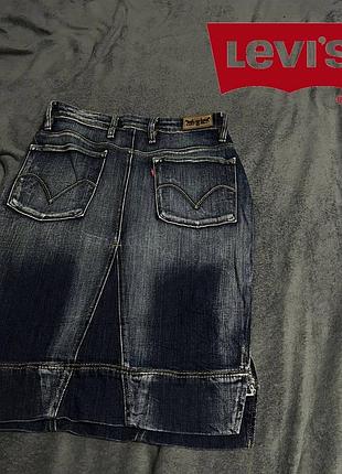 Юбка levi’s джинсовая y2k стиля m