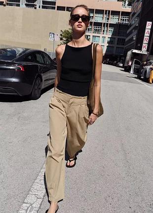 Штани paperbag globo zara