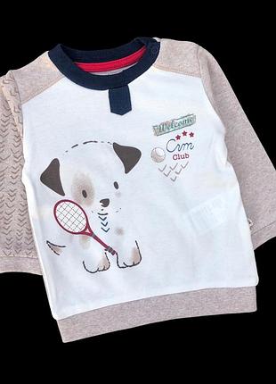 Реглан "dog", бавовна тм “caramell” 9-12 міс, 74 см