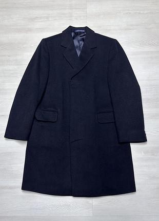 Coops british cashmere вінтажне чоловіче чорне вовняне пальто оверкот 💯 кашемір 🏴󠁧󠁢󠁥󠁮󠁧󠁿
