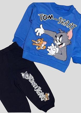 Костюм 2 в 1: світшот, штани "tom&gerry", двунитка тм "ytm"