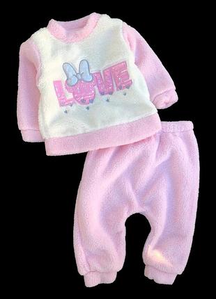 Костюм 2в1: світшот, штани "love" махра, начос тм "murat baby"