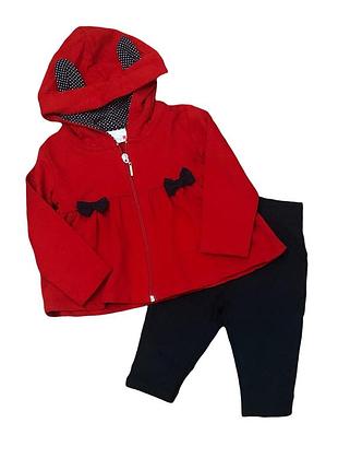 Костюм 2в1: кофта, штани "cherry", мікровелюр тм "barmy"
