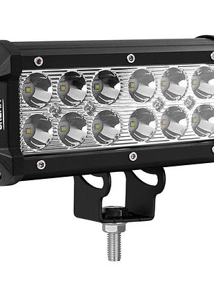Фара светодиодная brevia cree spot 10-30v, 36w (12x3w), 3000lm, 1шт