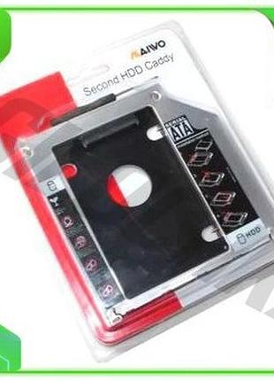Ve шасси для ноутбука maiwo new version черное 9.5 мм для 2.5 sata hdd ssd адаптер для macbook n6w_ver