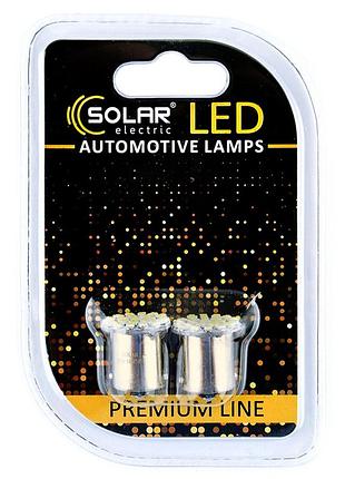 Автолампа solar led 24v g18.5 ba15s 22smd white, 2шт