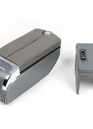 Універсальний підлокітник із usb (сірий)