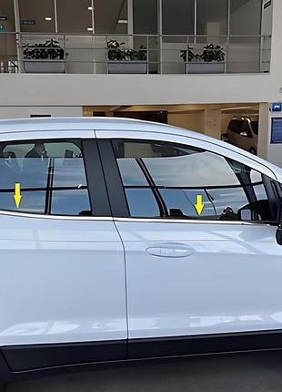 Окантовка стекол нержавейка (6 шт) для ford ecosport 2013-2022 гг