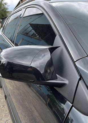 Накладки на зеркала bmw-style (2 шт) для renault fluence 2009-2016 гг
