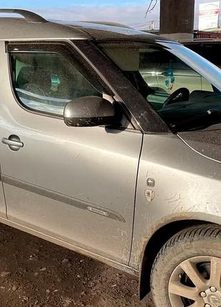 Ветровики на окна (4 шт, hic) для skoda roomster 2006-2015 гг