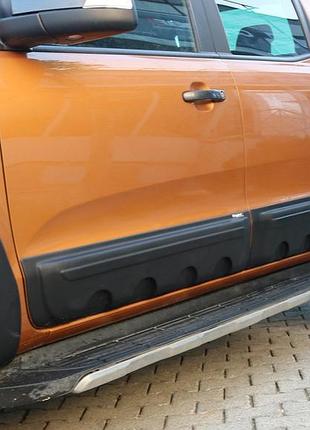 Молдинги на двери eurocap (4 шт, abs) для ford ranger 2011-2022 гг