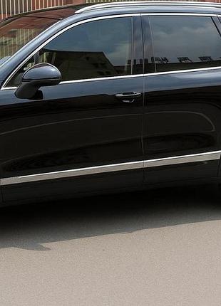 Молдінги дверні libao (4 шт, пласт) для porsche cayenne 2010-2017 рр