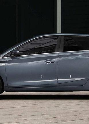 Дверные молдинги omsaline (4 шт, нержавейка) для hyundai i-20 2020- гг