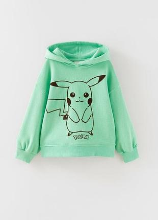 Мятное худи покемон пикачу zara pikachu pokémon © nintendo hoodie.