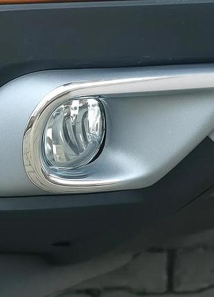Накладки на протитуманки (2 шт, нерж.) для renault kangoo/express 2021- рр