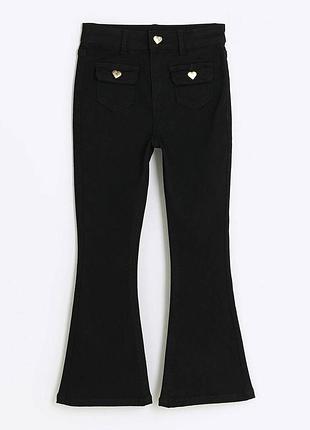 Джинси кльош з сердечками river island